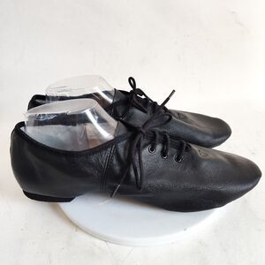 Revolution Dancewear Leather Jazz Boots Lace Up Flats Dance Shoes Size 11.5 - 12